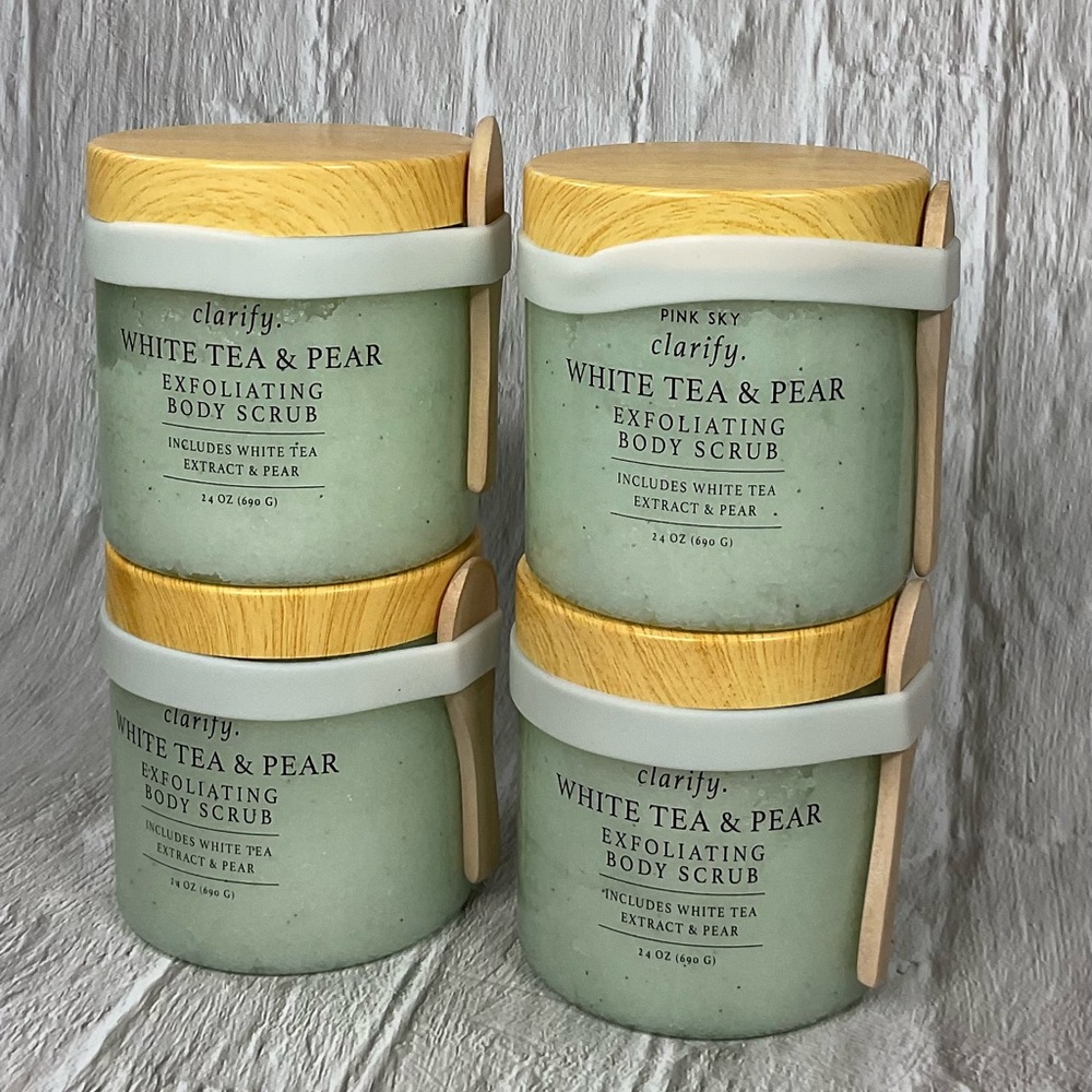 NWOB Pink Sky Clarify White Tea & Pear Exfoliating Body Scrub